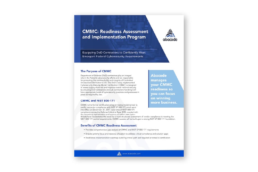 CMMC Readiness Assessment and Implementation Program