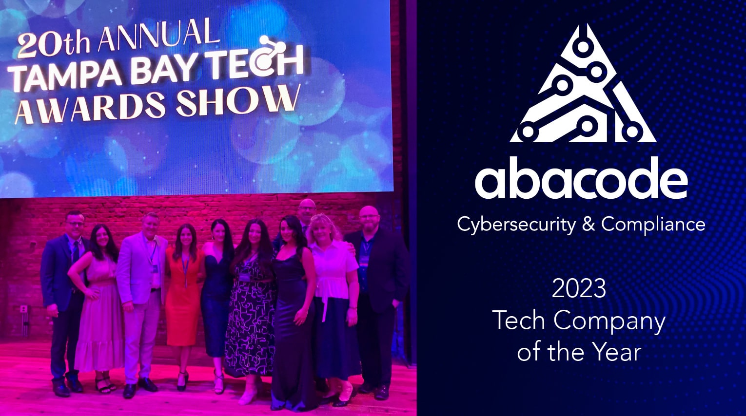 Abacode Cybersecurity & Compliance Named 2023 Tech Company of the Year by Tampa Bay Tech