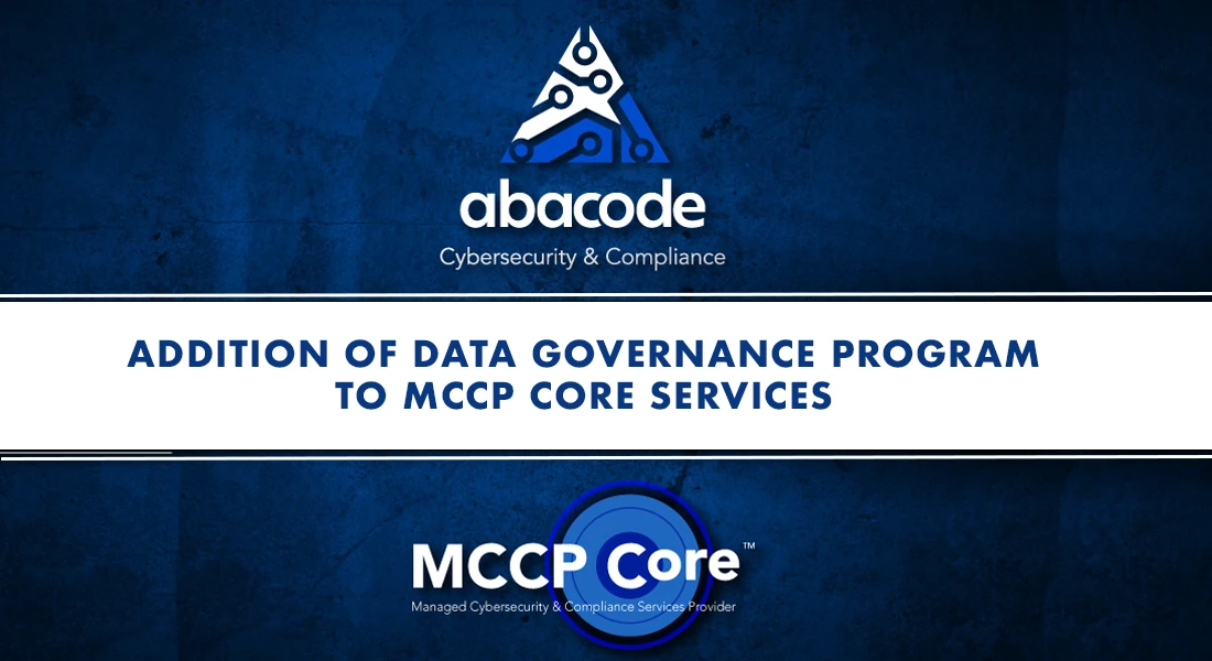 Addition of Data Governance Program to MCCP Core Services